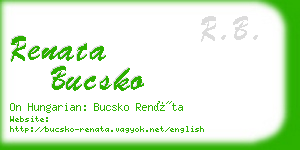 renata bucsko business card